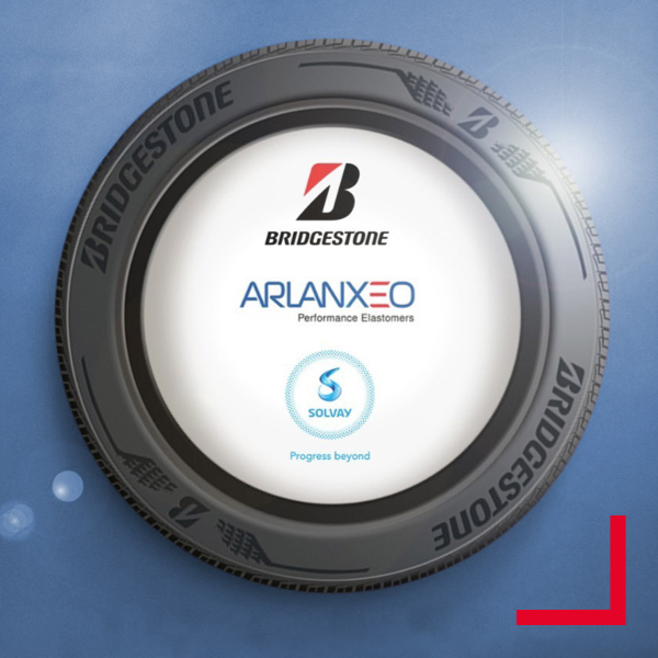 Arlanxeo logo in tire Image